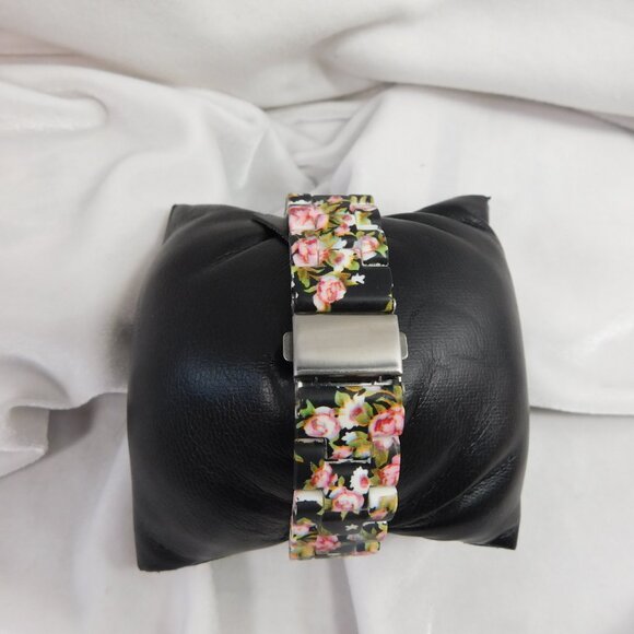 Ladies Geneva Flowered Watch - Picture 3 of 3